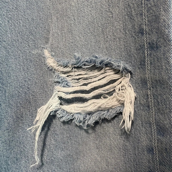 AGOLDE  Light Wash Distressed Denim Jeans, Size 24 - Picture 6 of 13
